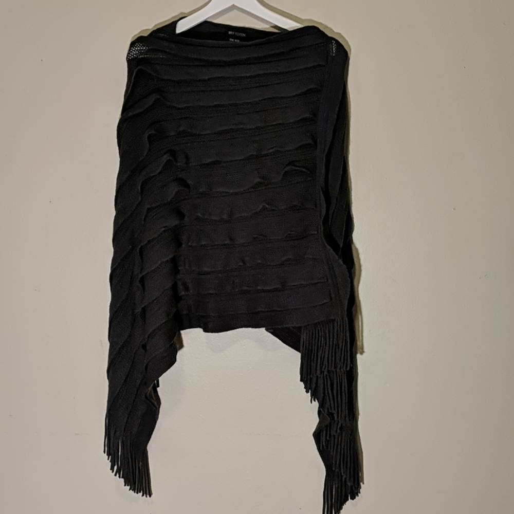 MAX EDITION dark gray Poncho